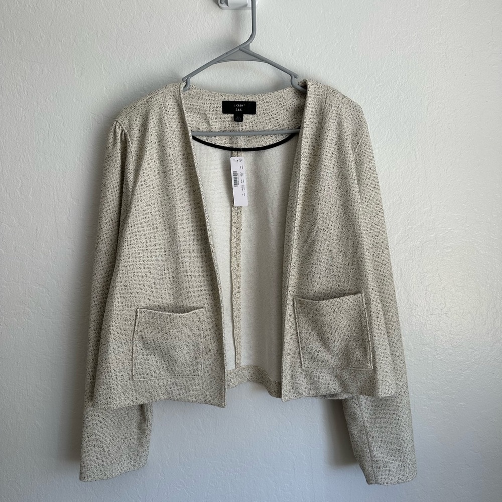 J. Crew Blazer - White/Black - Size XL - NWT!
